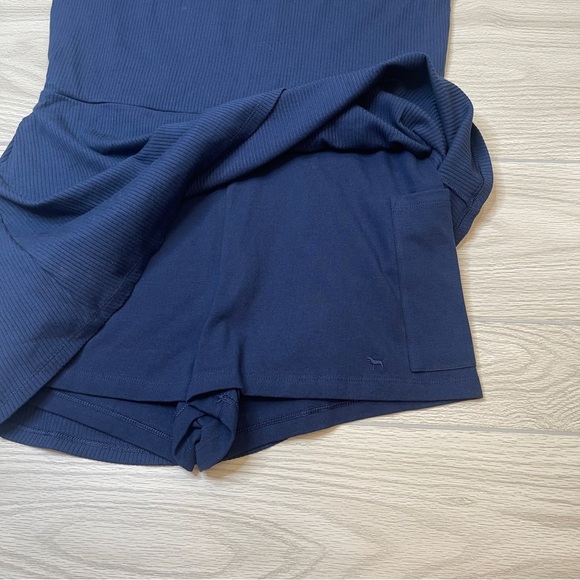 Pink Victoria's Secret Navy Blue Square Neck Active Dress Skort Size XXL New - Picture 16 of 16